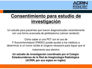 Protocolo de Investigación ACRIN 6684