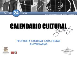 CALENDARIO CULTURAL