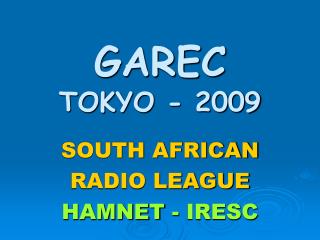 GAREC TOKYO - 2009