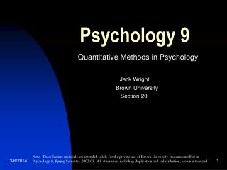 Psychology 9