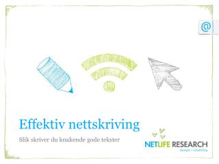 Effektiv nettskriving