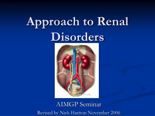 Approach to Renal Disorders