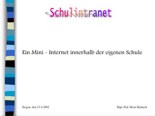 Schulintranet