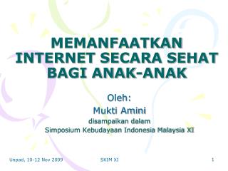 MEMANFAATKAN INTERNET SECARA SEHAT BAGI ANAK-ANAK