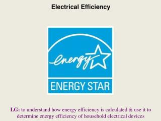 Electrical Efficiency