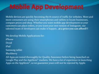 Mobile App Development