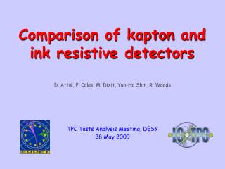 D. Attié, P. Colas, M. Dixit, Yun-Ha Shin, R. Woods TPC Tests Analysis Meeting, DESY 28 May 2009