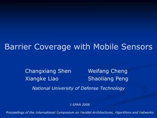 Barrier Coverage with Mobile Sensors