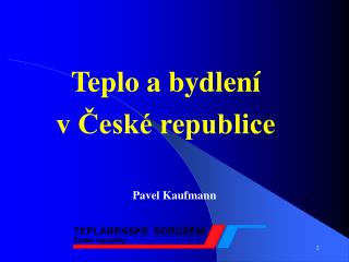 Teplo a bydlení v České republice