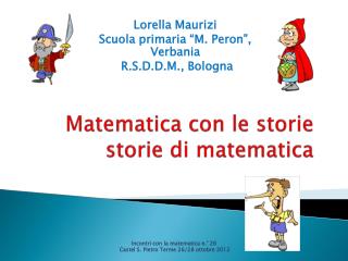 Matematica con le storie storie di matematica