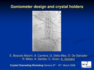 Goniometer design and crystal holders