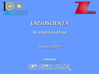 LAZIOSCIENZA la scienza on line