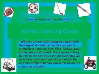 Stoffel’s Sporting Goods