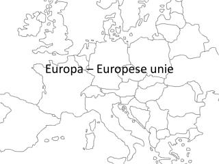 Europa – Europese unie