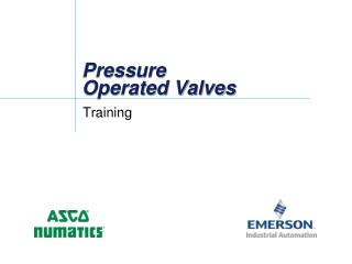 Pressure Operated Valves