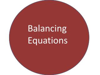 Balancing Equations