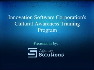 Innovation Software Corporation's Cultural Awareness Training Program