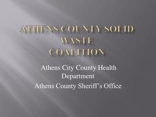 Athens County Solid Waste Coalition