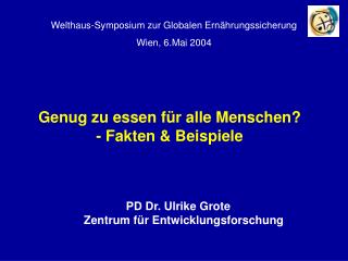 Genug zu essen für alle Menschen? - Fakten &amp; Beispiele