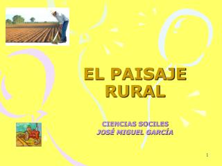 EL PAISAJE RURAL