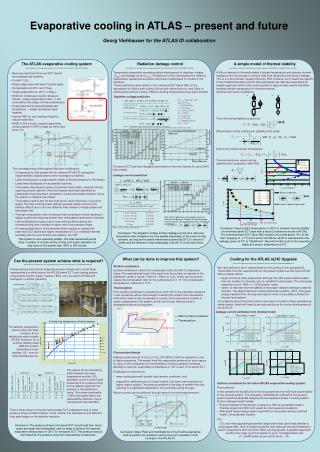 Evaporative cooling in ATLAS – present and future Georg Viehhauser for the ATLAS ID collaboration