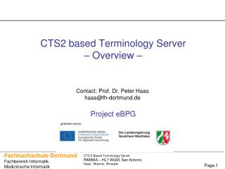 CTS2 based Terminology Server – Overview – Project eBPG