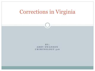 Corrections in Virginia