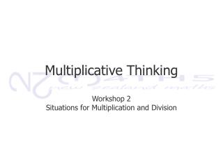 Multiplicative Thinking