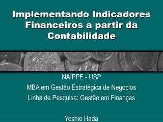 Implementando Indicadores Financeiros a partir da Contabilidade