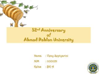 52 nd Anniversary of Ahmad Dahlan University