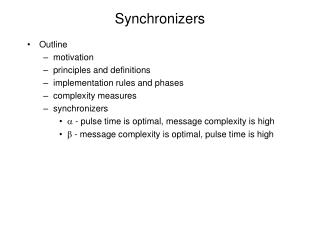 Synchronizers