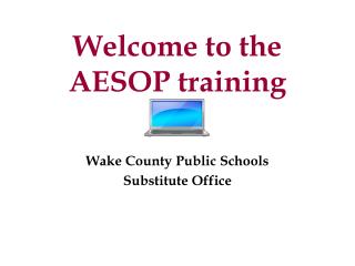 Welcome to the AESOP training