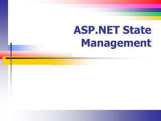 ASP.NET State Management