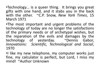 Technology or perish- John R. Pierce