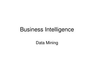 Business Intelligence