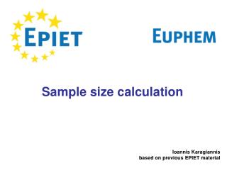 Sample size calculation