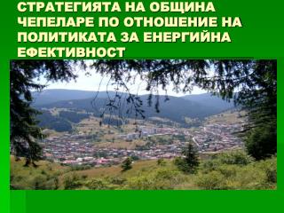 СТРАТЕГИЯТА НА ОБЩИНА ЧЕПЕЛАРЕ ПО ОТНОШЕНИЕ НА ПОЛИТИКАТА ЗА ЕНЕРГИЙНА ЕФЕКТИВНОСТ