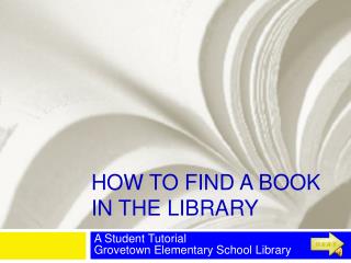 How to find a book in the library