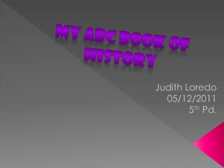 My ABC Book of History