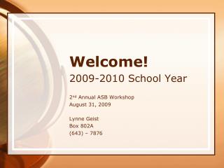Welcome!