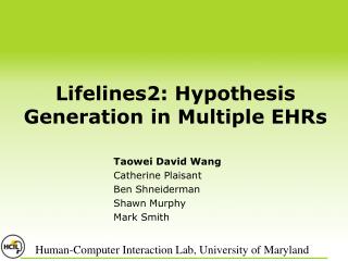Lifelines2: Hypothesis Generation in Multiple EHRs