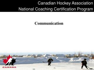 Canadian Hockey Association National Coaching Certification Program