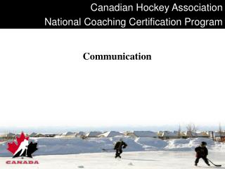 Canadian Hockey Association National Coaching Certification Program