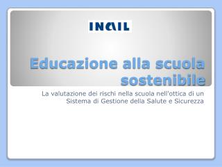 Educazione alla scuola sostenibile