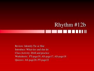 Rhythm #12b