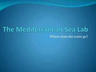 The Mediterranean Sea Lab