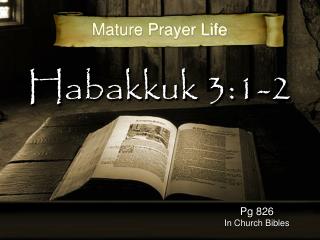 Habakkuk 3:1-2