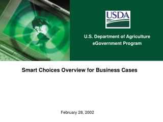 Smart Choices Overview for Business Cases