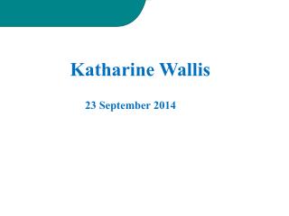 Katharine Wallis