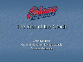 The Role of the Coach